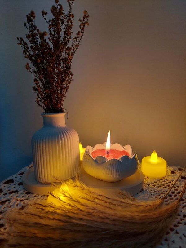 Lotus Flower Candle 11 By Secret Ember Lotus Flower Candle (Quantity: 1)