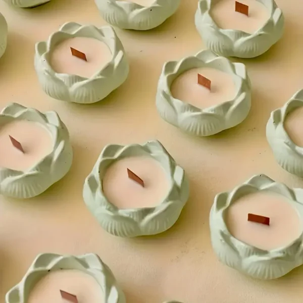 Lotus Flower Candle 3 By Secret Ember Lotus Flower Candle (Quantity: 1)