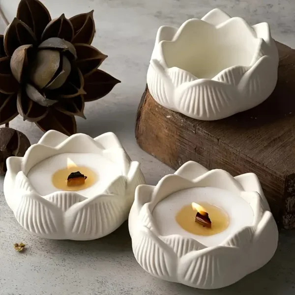 Lotus Flower Candle 8 By Secret Ember Lotus Flower Candle (Quantity: 1)