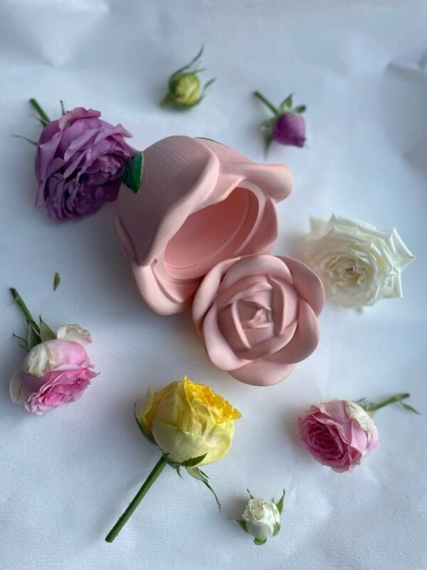 Rose Shape Candle Jar (Quantity: 1)