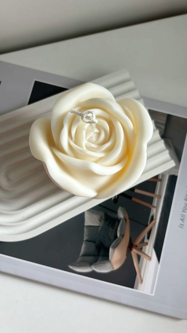 Rose Shape Candle Jar (Quantity: 1)