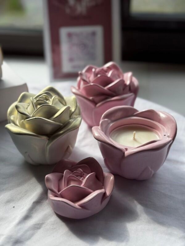 Rose Shape Candle Jar (Quantity: 1)