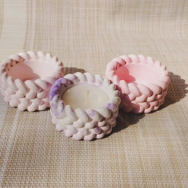 Twine Rope Candle Holder 3 By Secret Ember Twine Rope Candle Jar (Pack of 3)