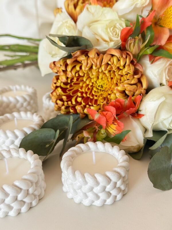 Twine Rope Candle Holder 4 By Secret Ember Twine Rope Candle Jar (Pack of 3)