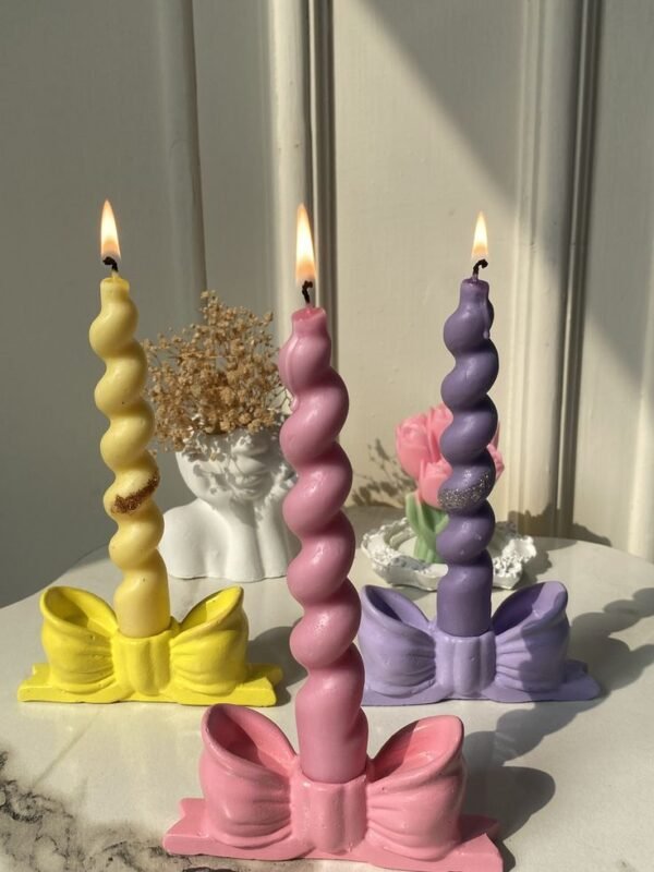 bow shaped candle holder 3 by secret ember Bow Shaped Candle Holder (Pack of 6)