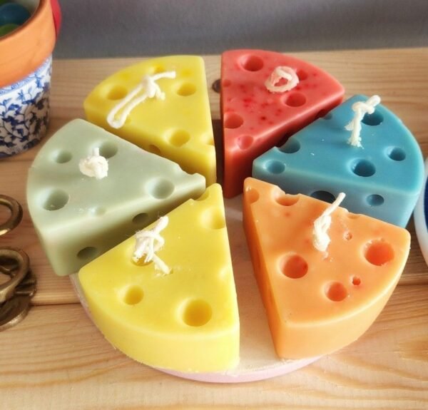 Cheese Shaped Candle (Quantity: 1)