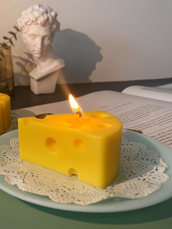 Cheese Shaped Candle (Quantity: 1)